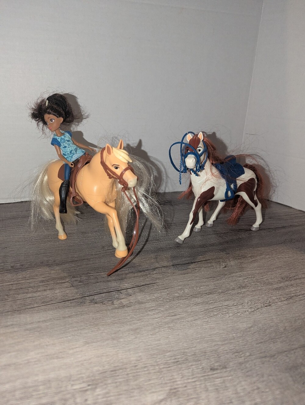 Spirit Riding Free DreamWorks Lot Of 2 Horses And 1 Figure